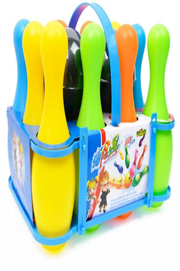 10-Piece Bowling Set With Ball 21.5cm