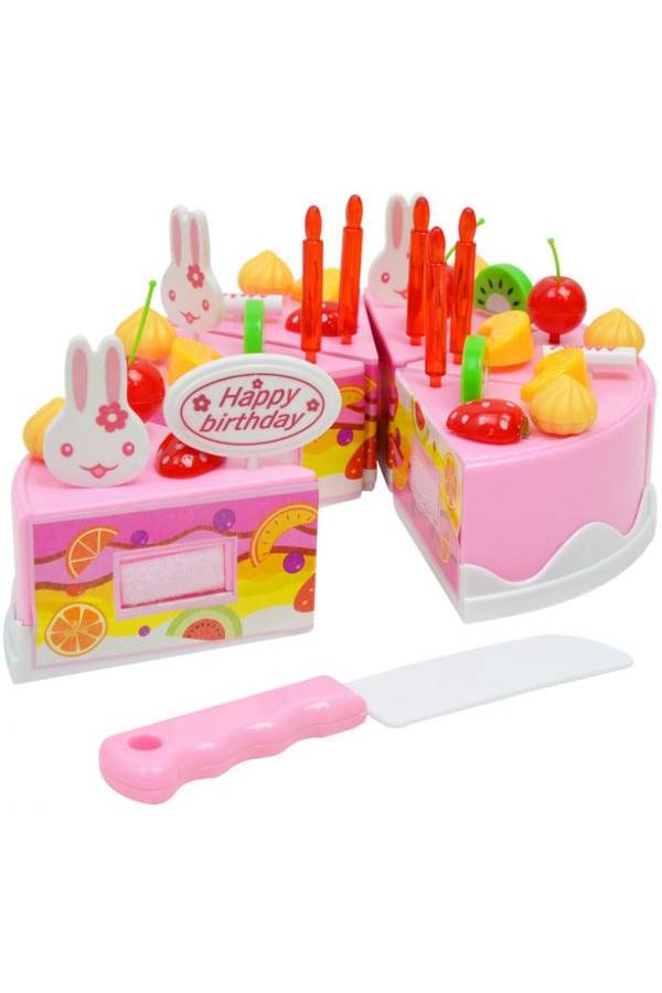 38-Pieces Set Plastic Kitchen Food Fruit Birthday Cake - Image 5
