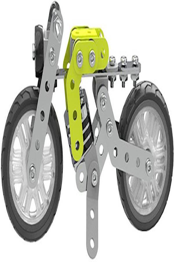 120Pieces Retro Motorbike Intelligent Construction Set - Image 5