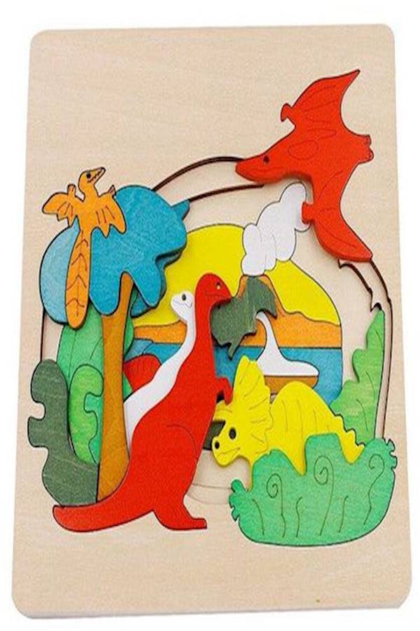 لعبة أحجية خشبية ثلاثية الأبعاد