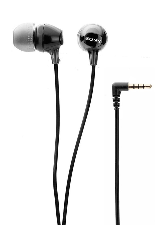 سوني سماعة أذن داخلية سلكية مع ميكروفون أسود - Image 1