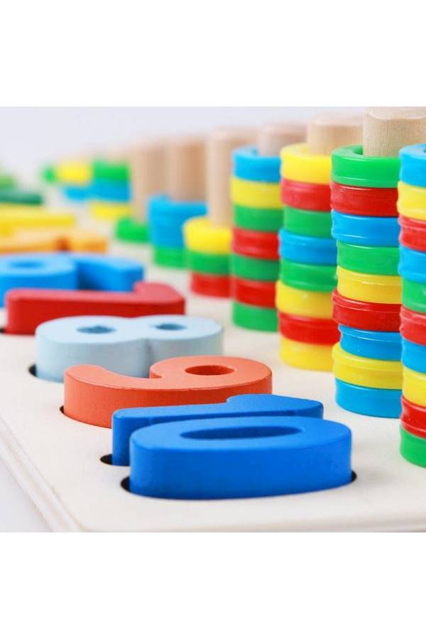 Wooden Puzzles Figure And Shape Paring Game Set - Image 3