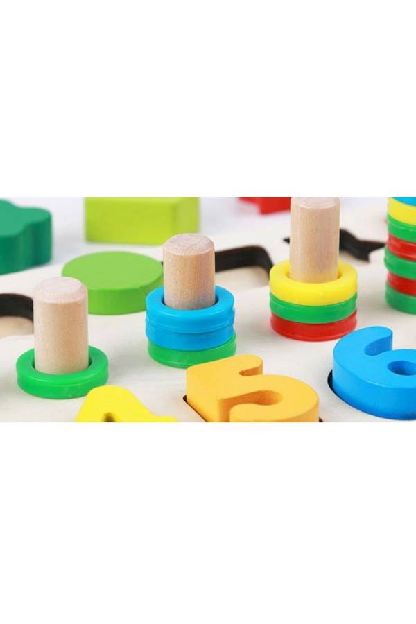Wooden Puzzles Figure And Shape Paring Game Set - Image 4