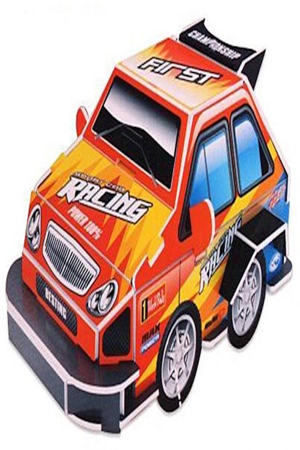 لعبة بازل بتصميم سيارة ثلاثية الأبعاد من الحديد