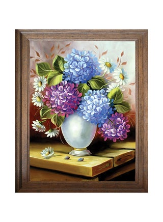 Sewing Cross-Stitch Kit Hydrangea Drum Pattern Multicolour - v1556197996/N24441381A_1