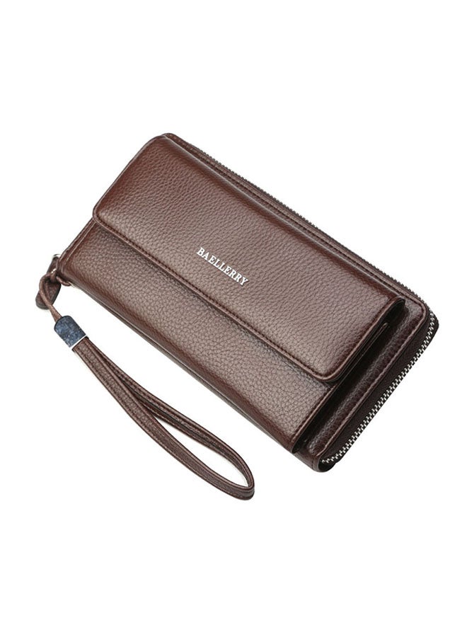 Generic Purse Business Casual Hand Bag Dark Brown 