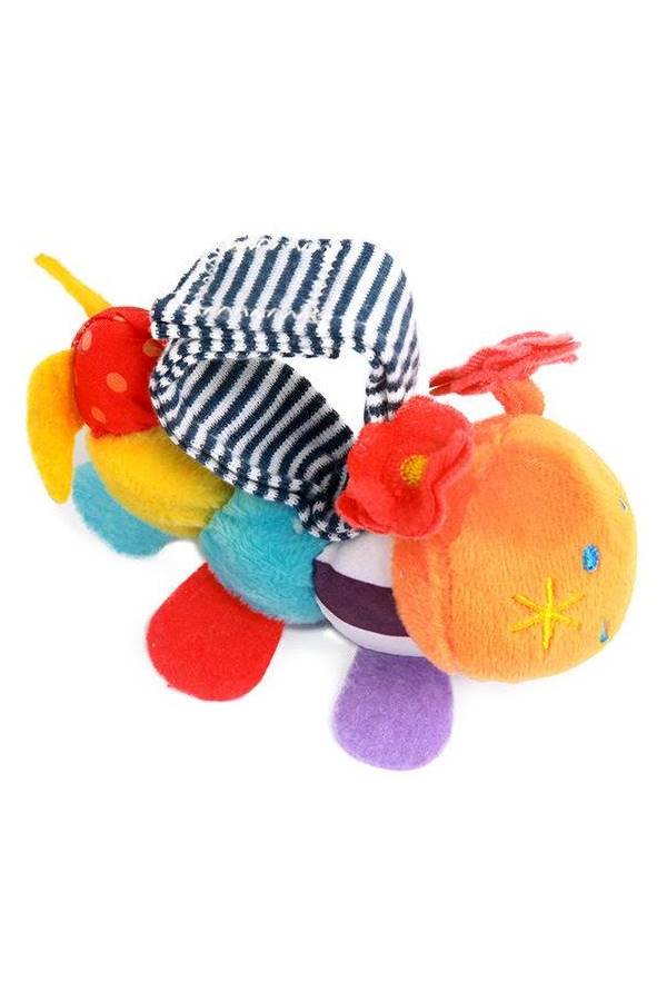 خشخيشة محشوة لينة على شكل حيوان كرتوني مزودة بجرس يدوي - Image 4