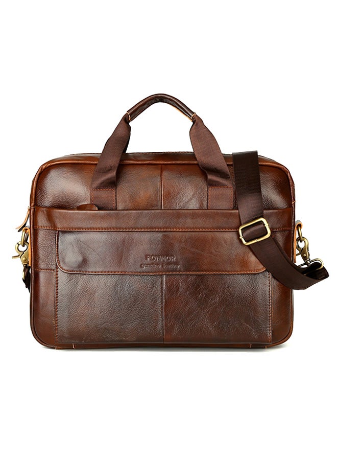 Generic - Zippered Laptop Bag Deep Coffee - Image 1