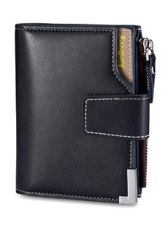 Baellerry Zipper Multi-Layer Cash Card Coin Holder Wallet Midnight Blue