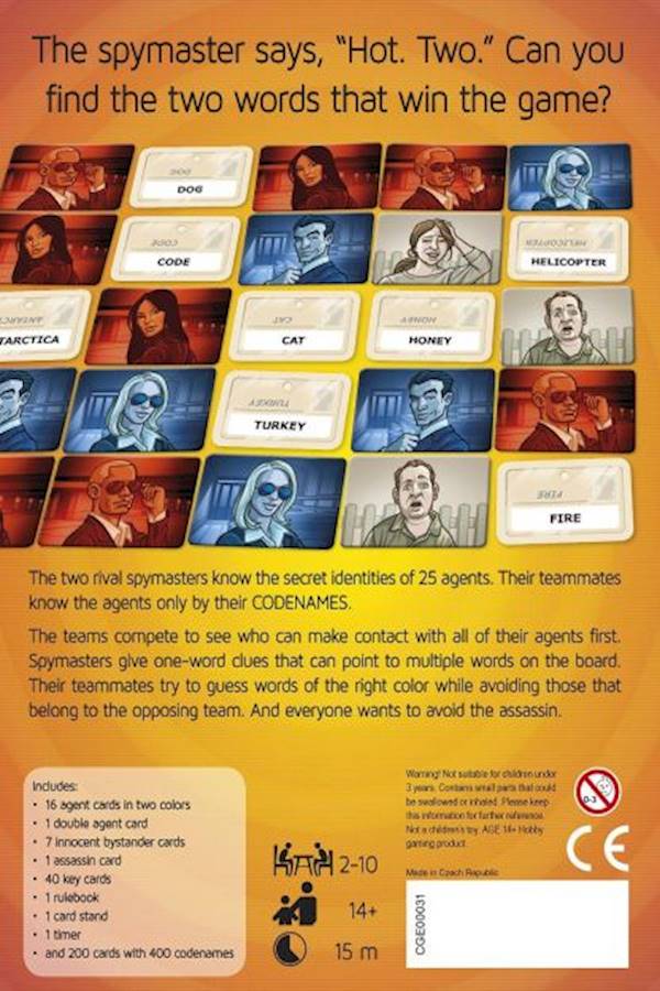 CGE Codenames Card Game - Image 2