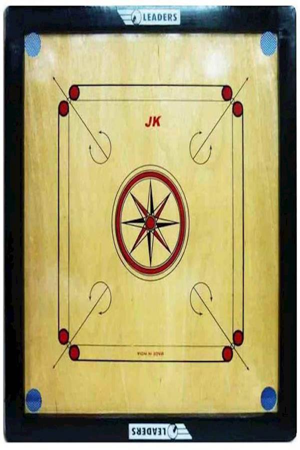 Leaders - Wooden Carrom Board With Plastic Coins - Image 1