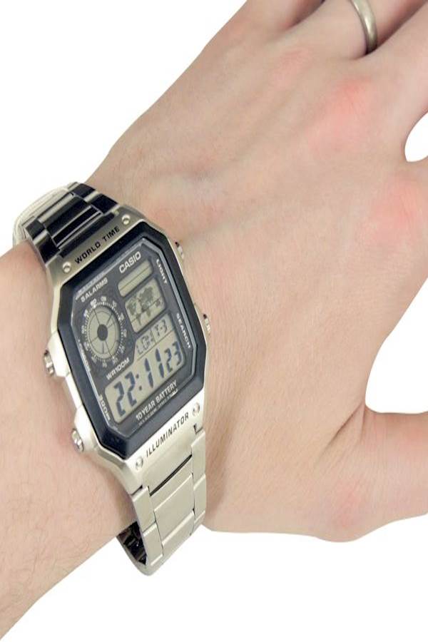CASIO Men's Youth Digital Watch AE-1200WHD-1AVDF - Image 5