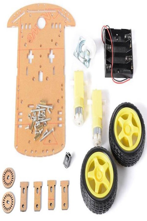 Robot Chassis 3 Wheel Drive Frame with Motors DIY Car Kit