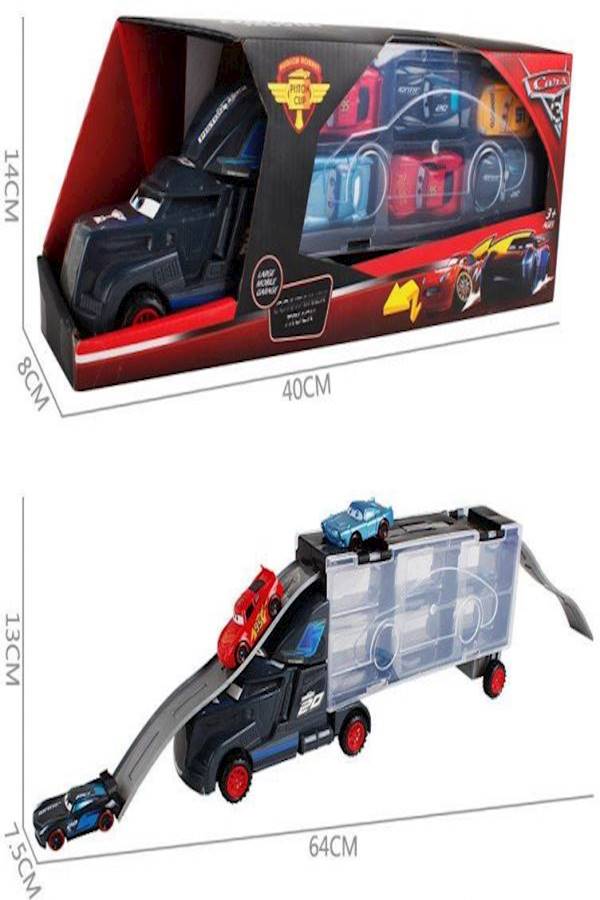 6 Piece Vehicle Container Car Toy Set Lightning Mcqueen For Children Kids  - Image 4