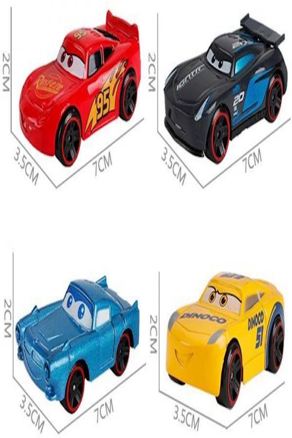 6 Piece Vehicle Container Car Toy Set Lightning Mcqueen For Children Kids  - Image 2
