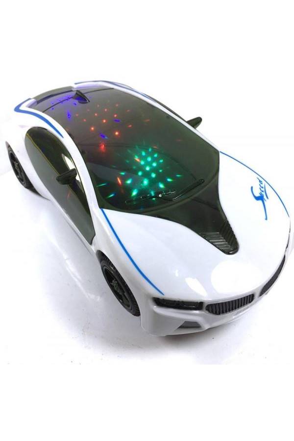 Generic - 3D Supercar Style Electric Car Toy With Wheel Lights & Music Kids Boys Girls Gift - Image 1