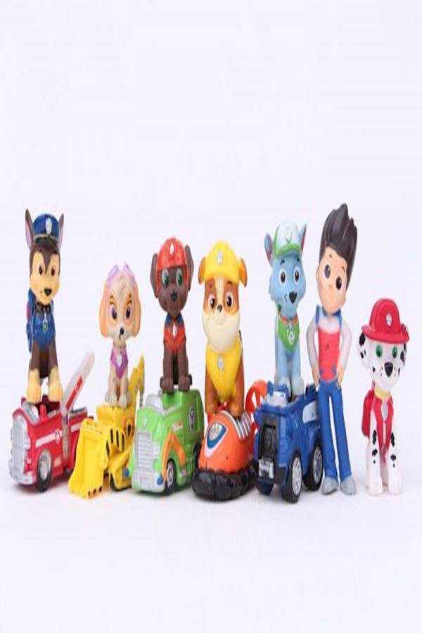 8Piece Dog Patrol Snow Slide Toys Set Children Figures Toys  - Image 2