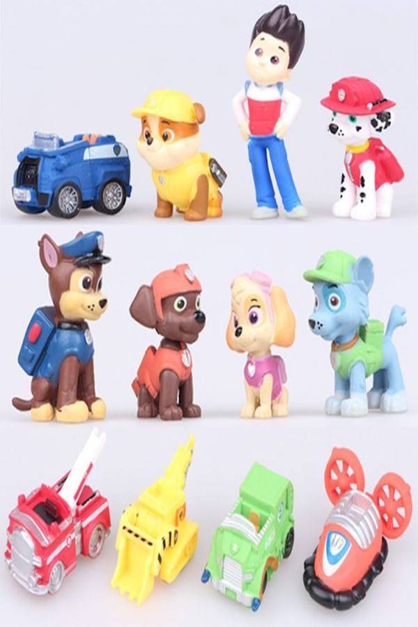 8Piece Dog Patrol Snow Slide Toys Set Children Figures Toys  - Image 3