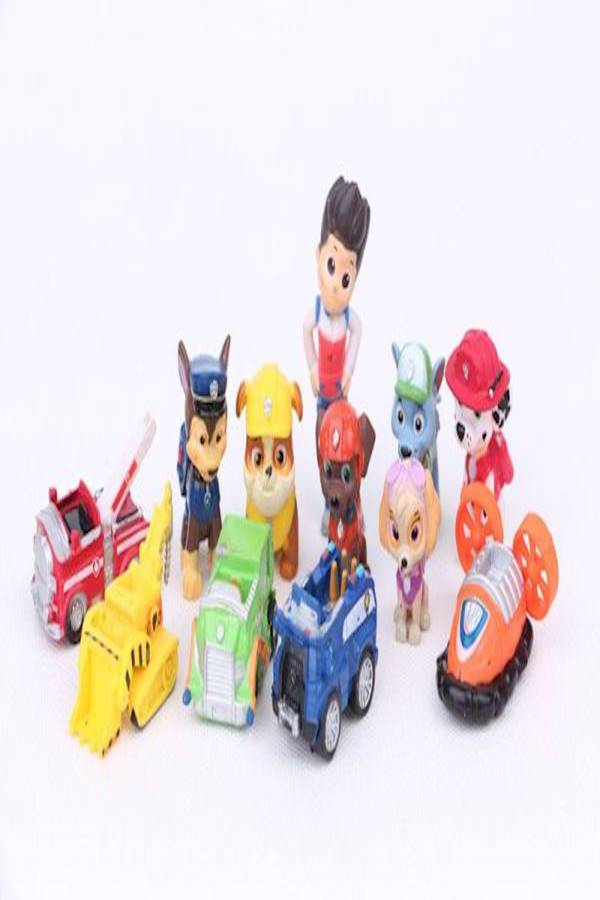8Piece Dog Patrol Snow Slide Toys Set Children Figures Toys  - Image 1