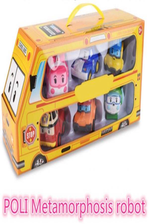 6-Piece Robot Transformation Car Toy Set  - Image 2