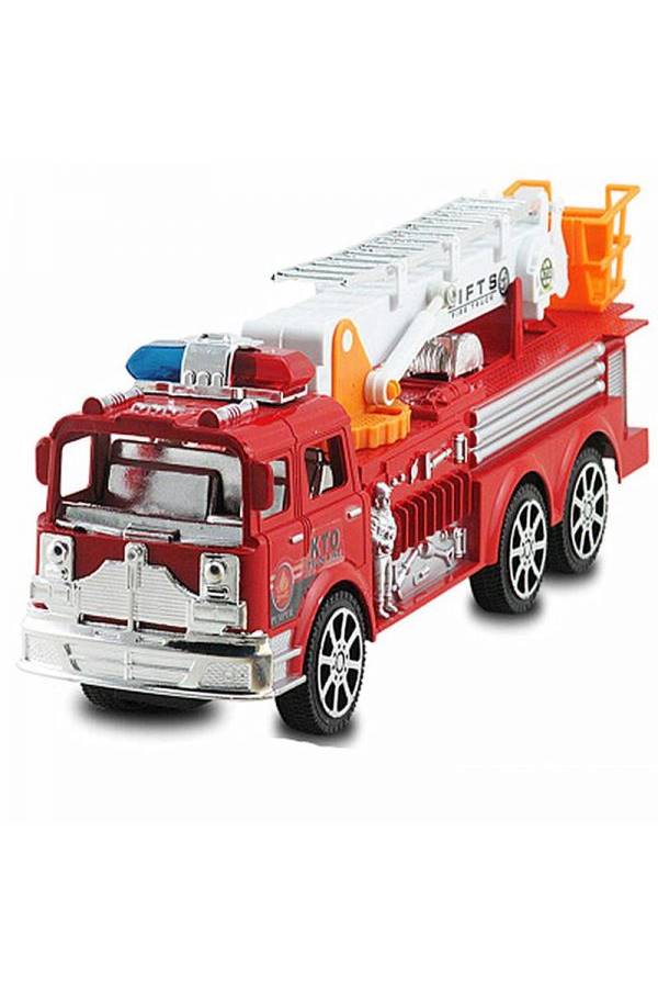 Children Toys Big Fire Truck Model Ladder Inertia Car - Image 3