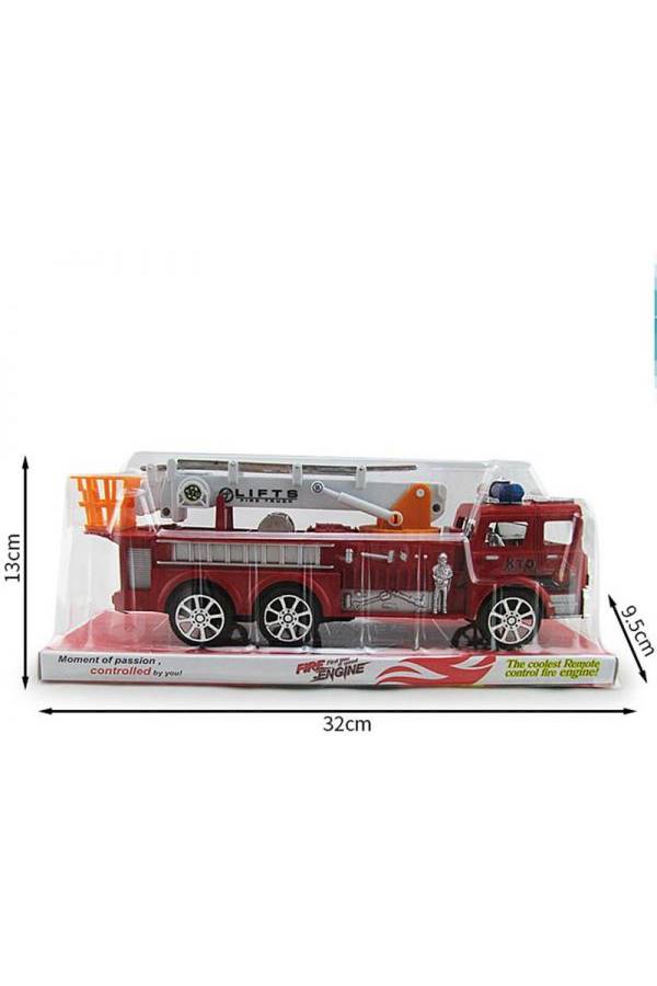 Children Toys Big Fire Truck Model Ladder Inertia Car - Image 4