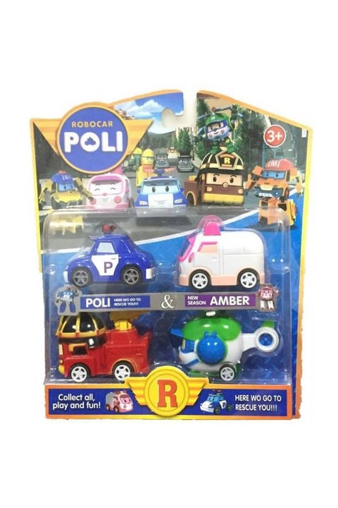4-Piece Robocar Toy Set