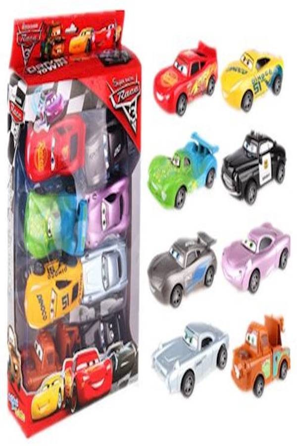 8-Piece Lighting McQueen Cruz Ramirez Car Toy Set - Image 1