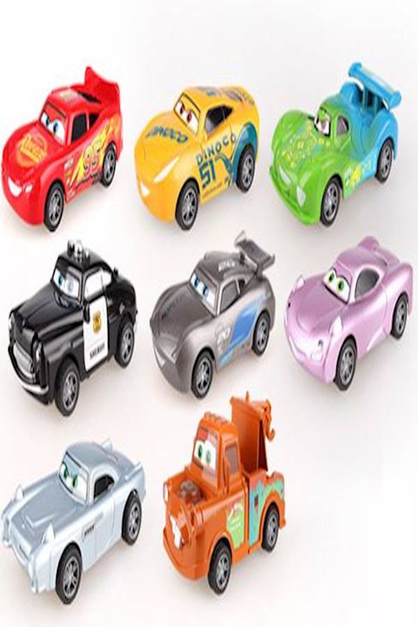 8-Piece Lighting McQueen Cruz Ramirez Car Toy Set - Image 2