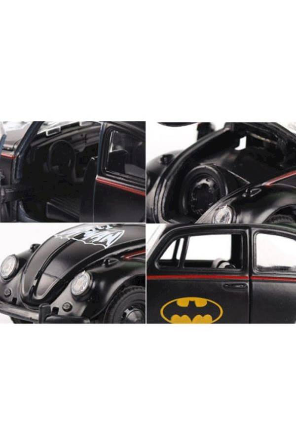 سيارة باتمان بيتلز من نماذج ألعاب السيارات الكلاسيكية المصنوعة من سبيكة معادن بالضغط وتعمل بالسحب للخلف - Image 4