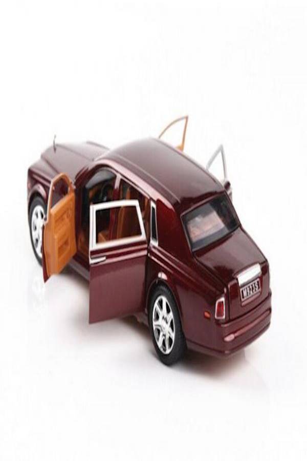 Diecast Rolls Royce Phantom Pull Back Sedan With Blinking Lights - Image 4