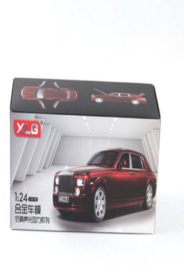 Diecast Rolls Royce Phantom Pull Back Sedan With Blinking Lights - Image 2