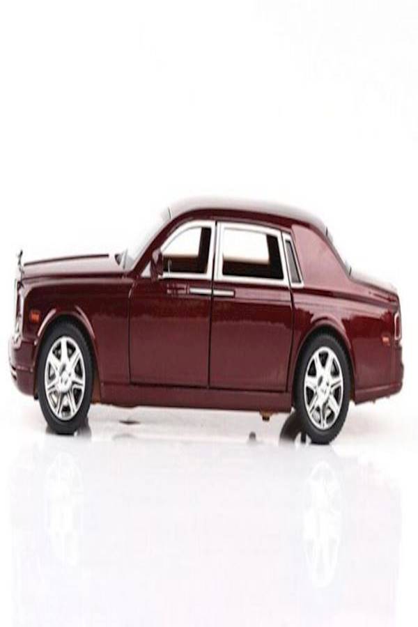 Diecast Rolls Royce Phantom Pull Back Sedan With Blinking Lights - Image 3