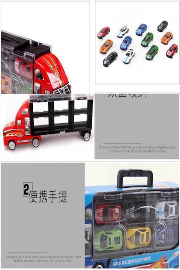 Children'S Toy Car Engineering Fire Excavator Hook Set Boy'S Alloy Car Container Car Model - Image 3