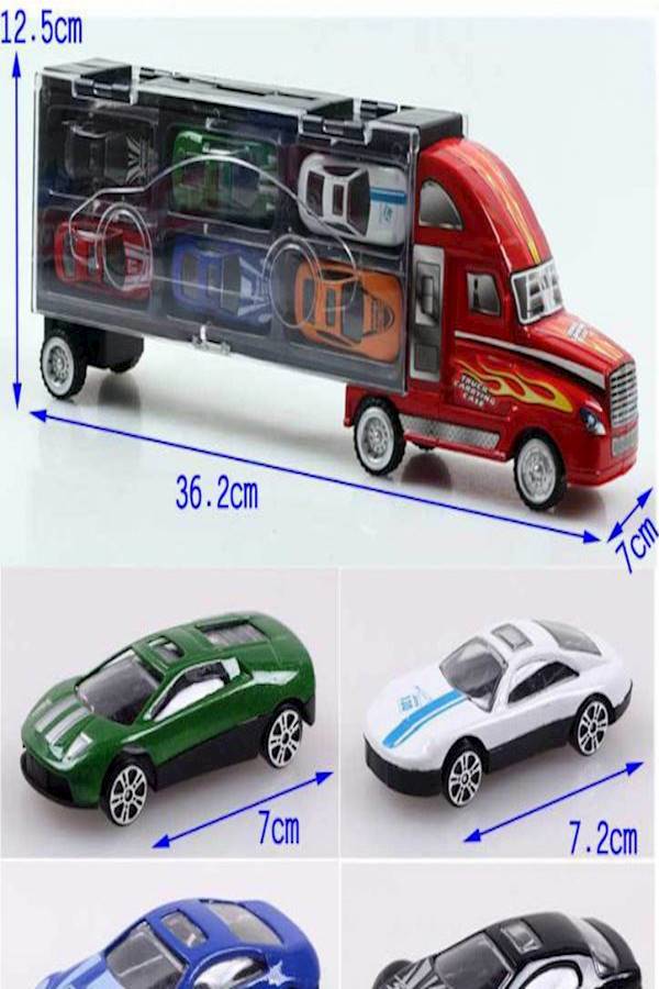 Children'S Toy Car Engineering Fire Excavator Hook Set Boy'S Alloy Car Container Car Model - Image 5