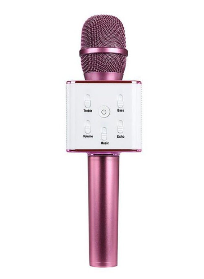 Q7 Wireless Handheld Karaoke Microphone Bluetooth 1553116961-5628 Rose Gold/White