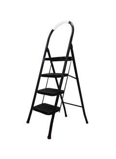 Metal Ladder - 4 Steps Black 130cm - v1556228727/N24112626A_1