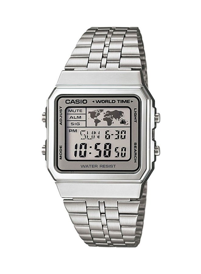 كاسيو ساعة كاجوال أنالوج - A-500WA-7D - 29 مم - فضي - Image 1