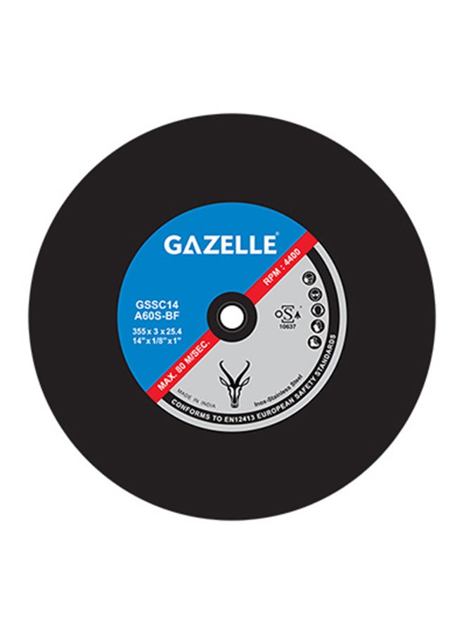 Gazelle Cut Off Wheel Black 14inch