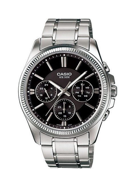 Men's Chronograph Dress Watch- MTP-1375D-1A - 42 mm - Silver