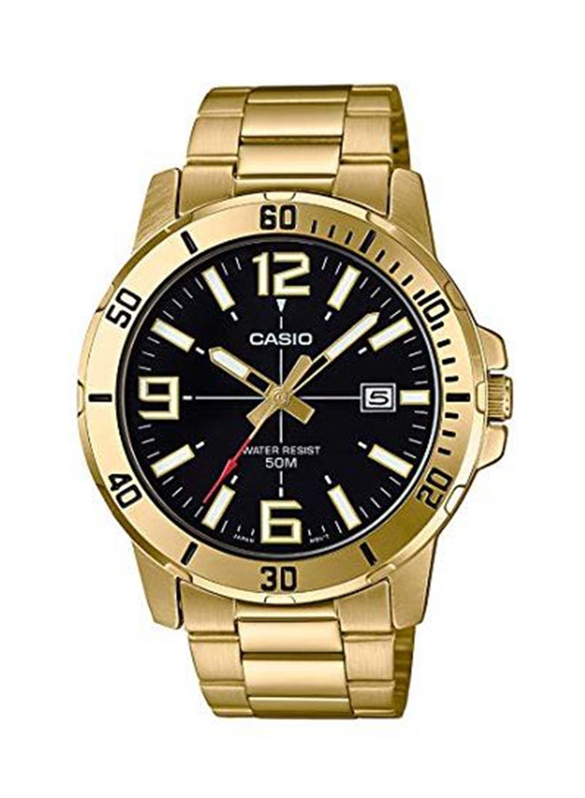 CASIO Men's Analog Dress Watch- MTP-VD01G-1BVUDF - 45 mm - Gold  - Image 1