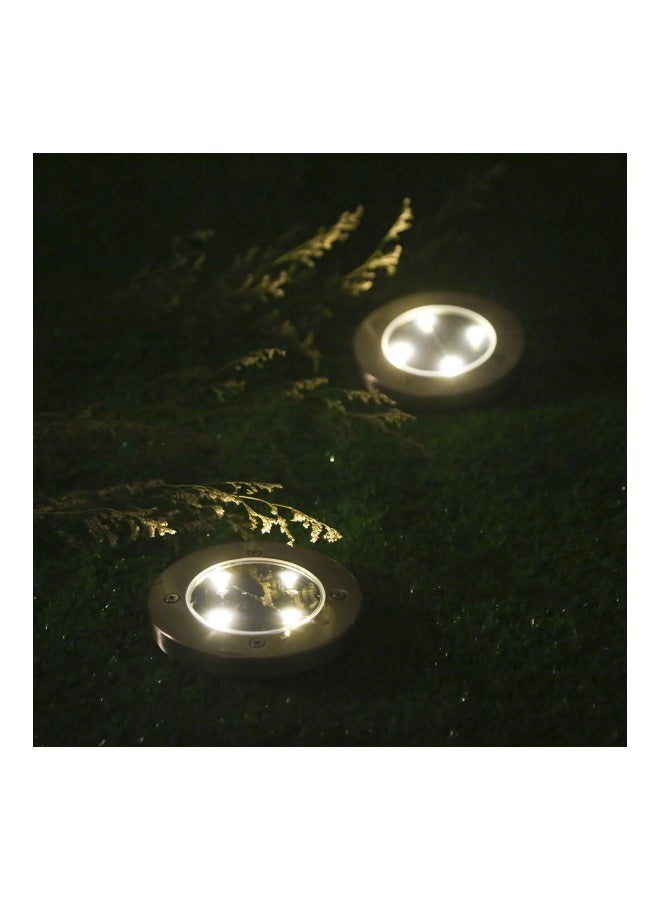 Tomshine 2-Piece Solar Powered Ground Light Black/Silver  - Image 2