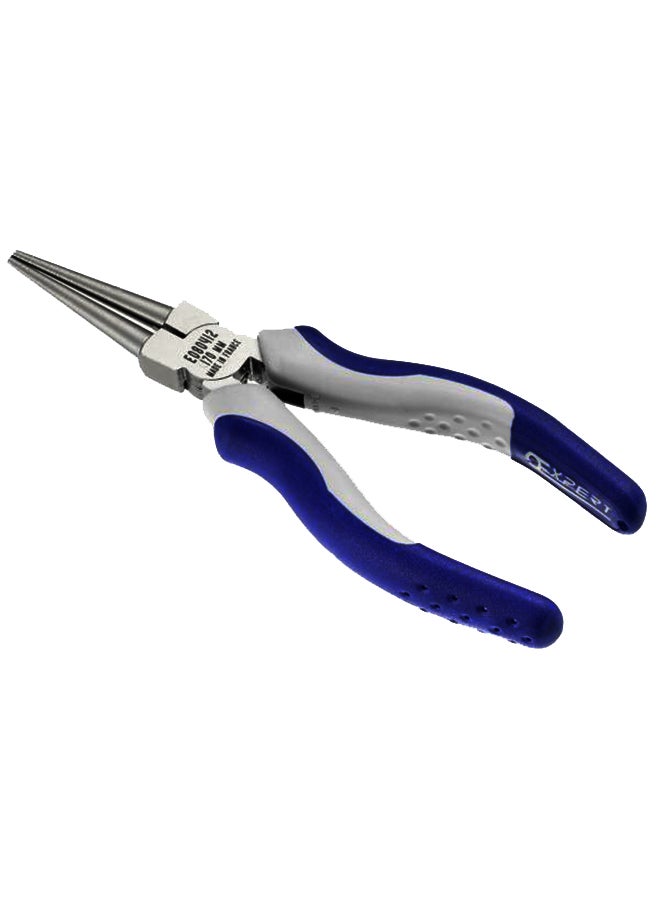 EXPERT Round Nose Plier Blue/White/Silver 170mm