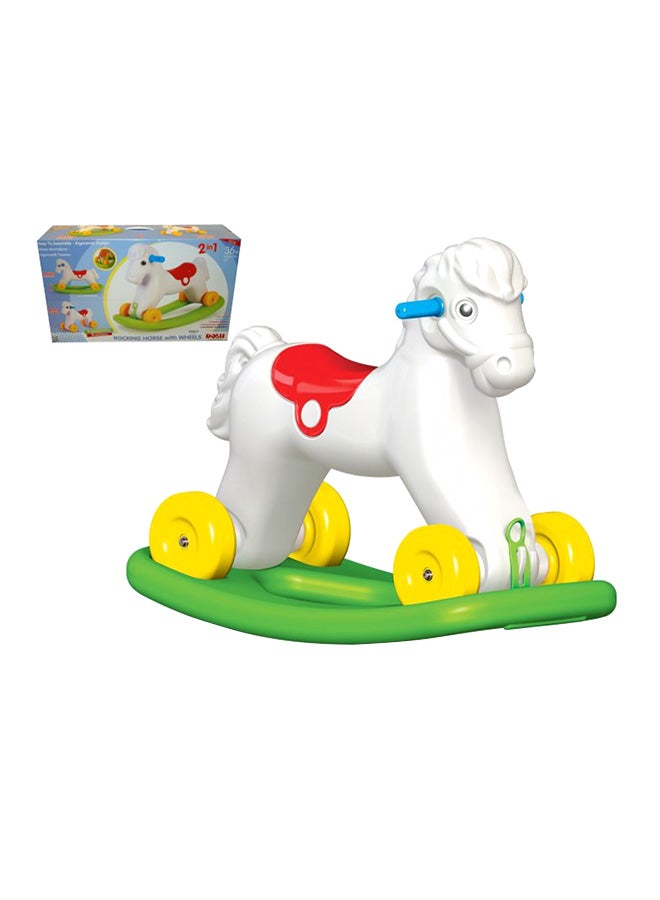 Dolu 2 In 1 Rocking Horse With Wheel 