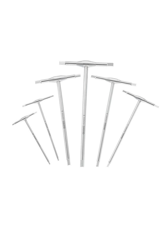 EXPERT 6-Piece Tee Keys Set Silver 