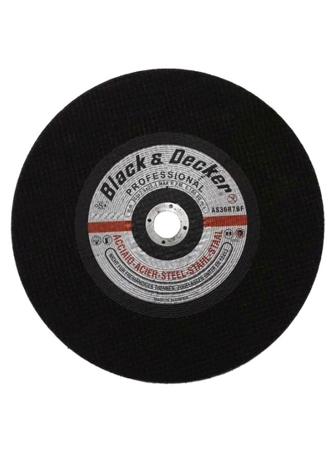 بلاك اند ديكر قرص قطع معدني أسود/رمادي 14بوصة
