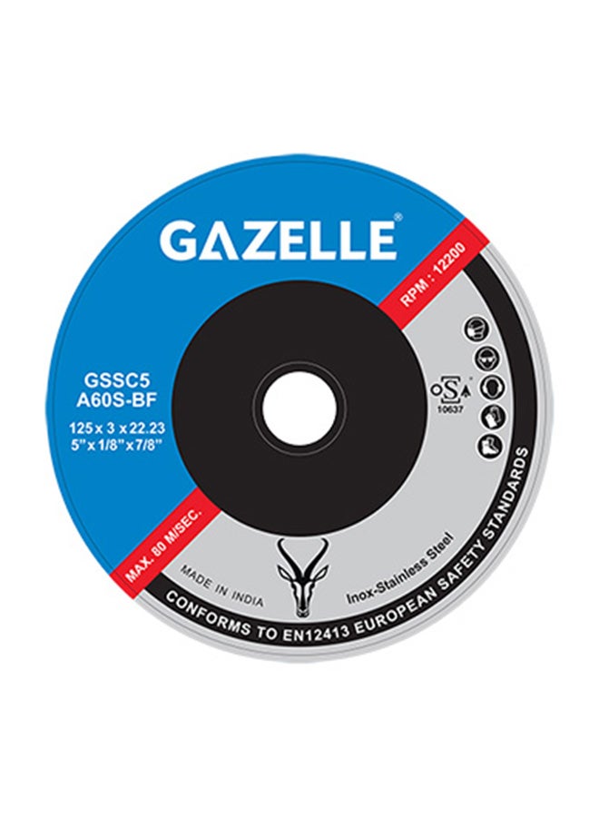Gazelle Cut Off Wheel Black 5inch