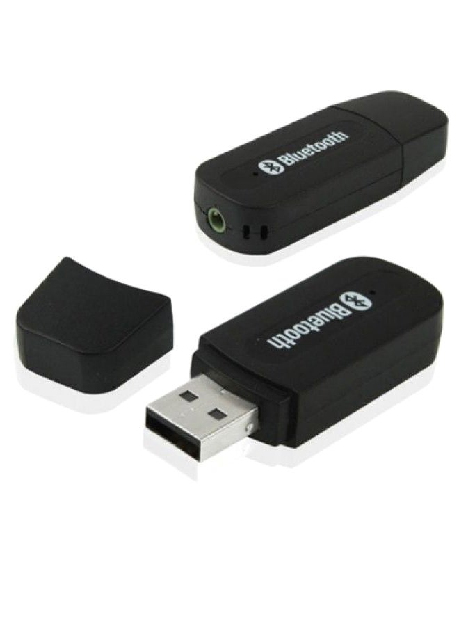 ماركة غير محددة مستقبل موسيقي USB لاسلكي بتقنية بلوتوث مع منفذ AUX - مقاس 3.5مم  - Image 1