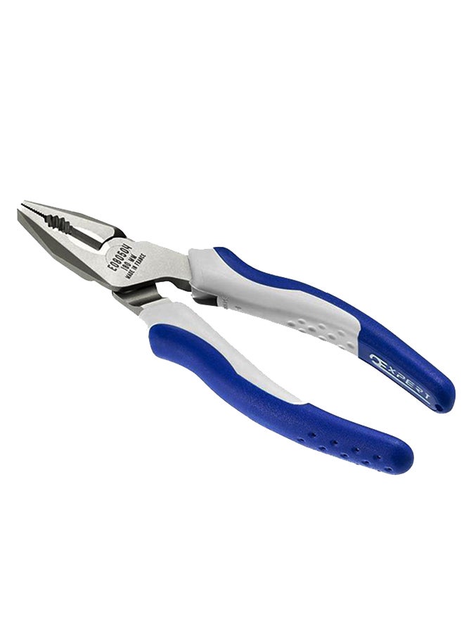 EXPERT Combination Pliers Blue/White/Silver