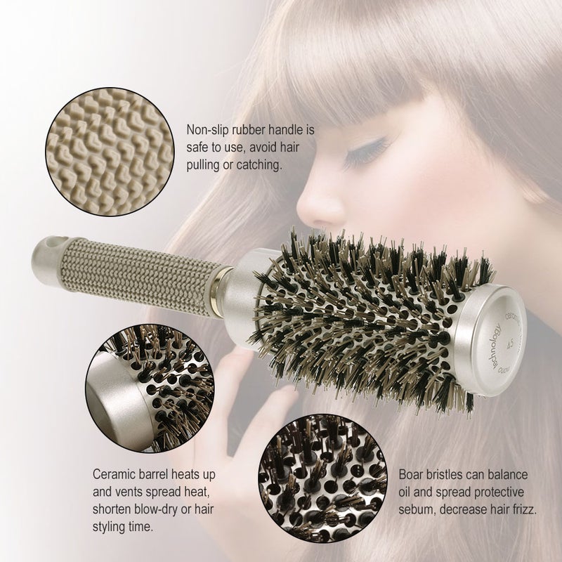 Round Bristle Hair Roll Brush Multicolour 0.125kg - Image 3
